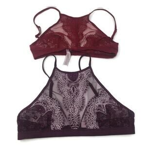 NEW Set of 2 Lace Victoria Secret’s‎ Summer Bralettes Size Small